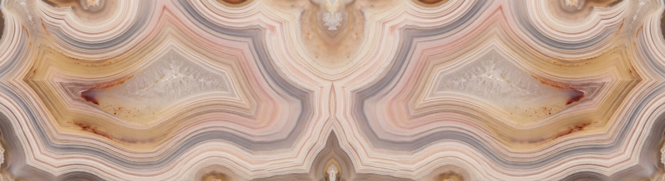 Macro of banded stone
